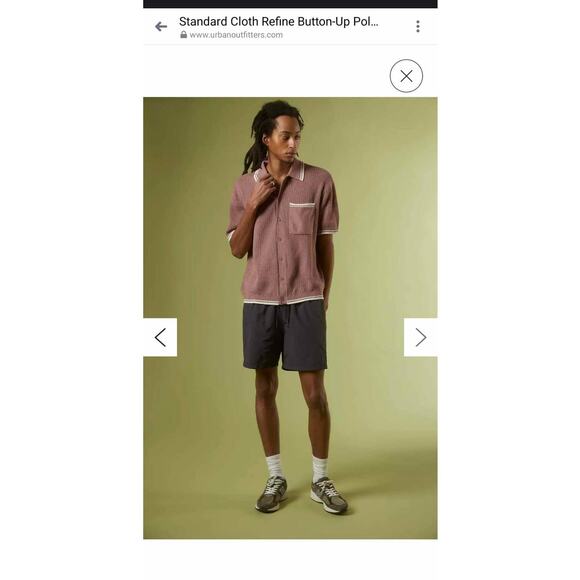 STANDARD CLOTH Refine Button-up Polo Sweater XXL - Picture 9 of 14